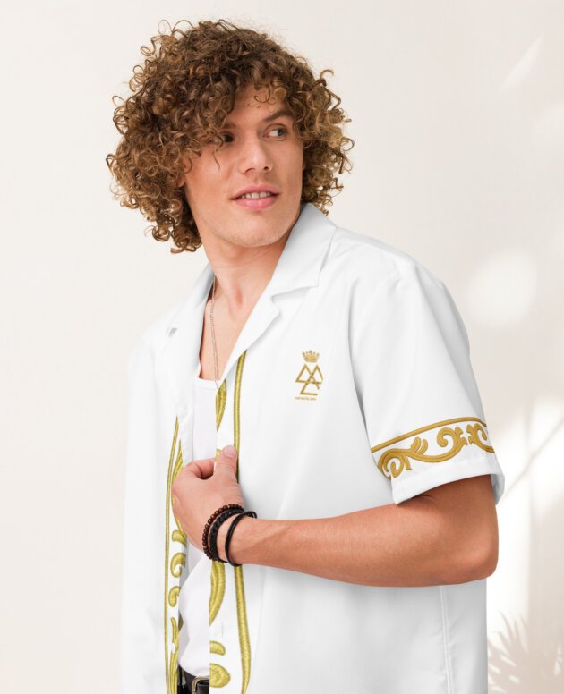 Unisex button-up shirt