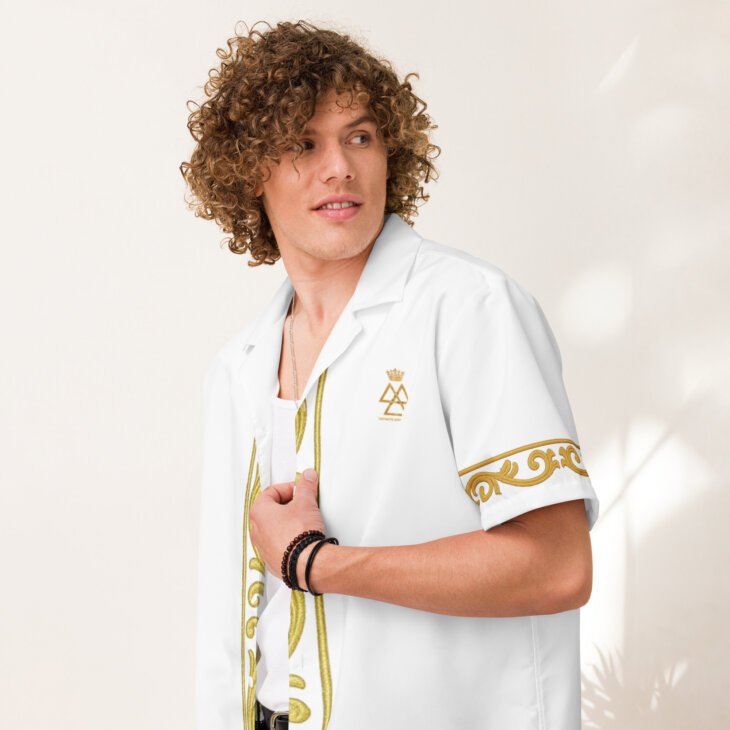 Unisex button-up shirt