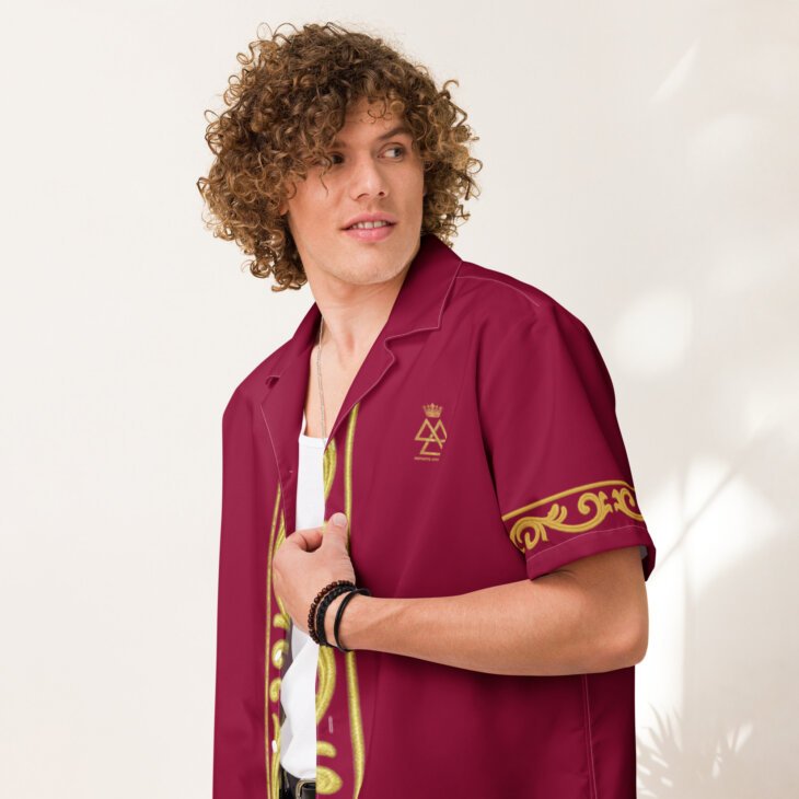 Unisex button-up shirt - Image 17