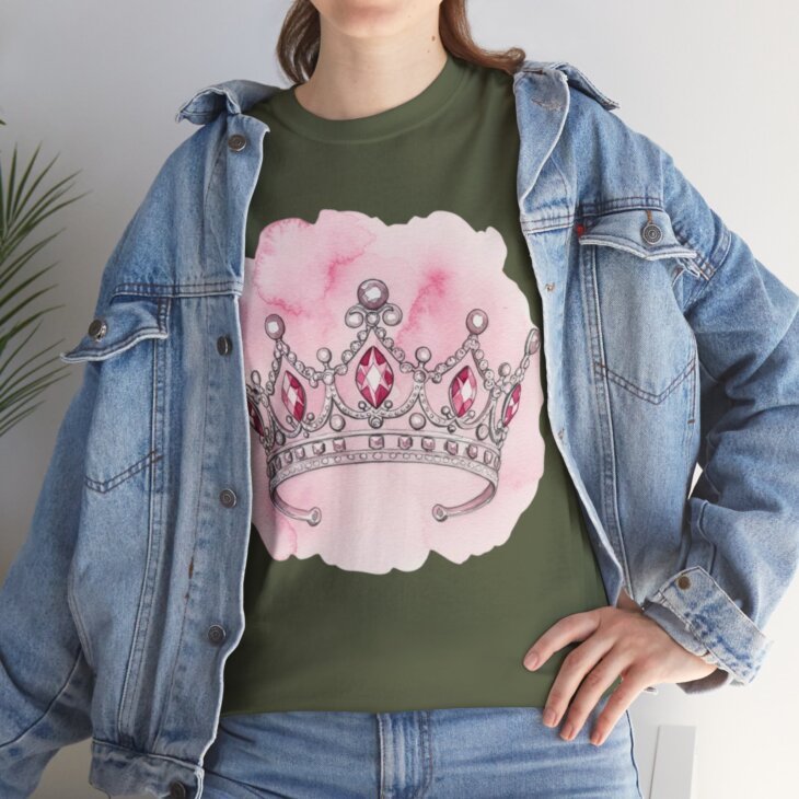 Crown Design Women Heavy Cotton Tee - Image 35