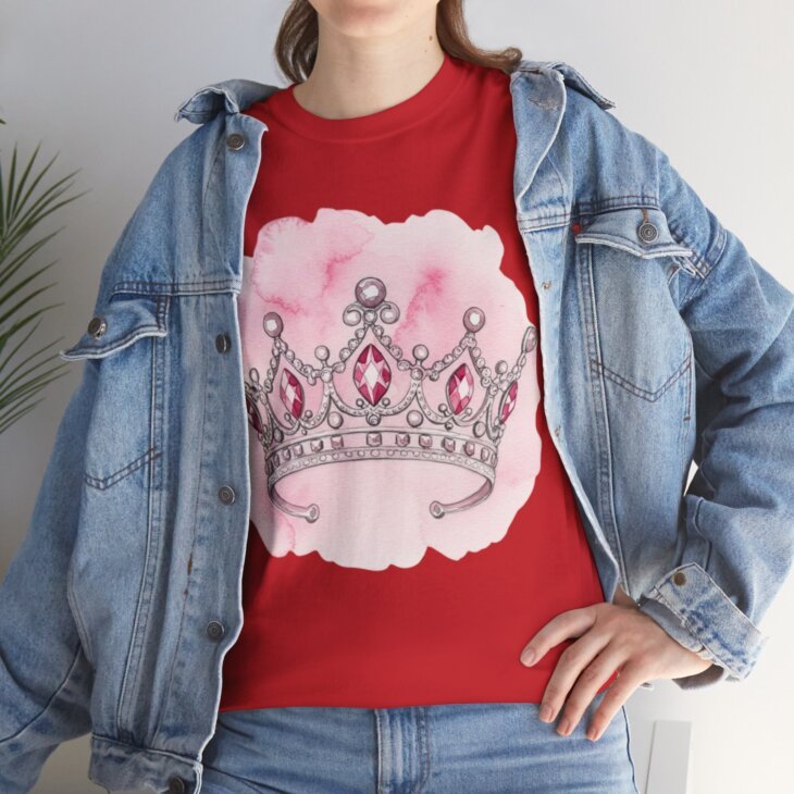 Crown Design Women Heavy Cotton Tee - Image 70