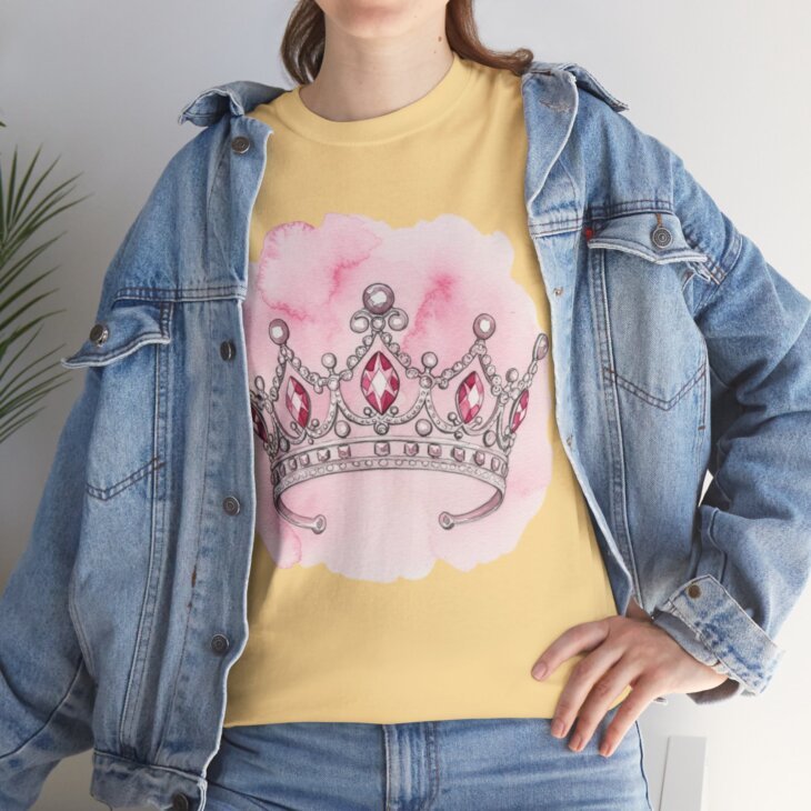 Crown Design Women Heavy Cotton Tee - Image 20
